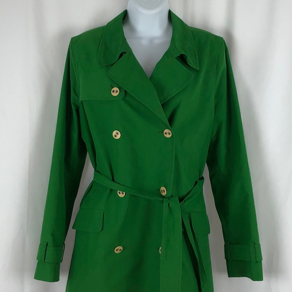 Charter Club Cotton blend trench coat pockets MP - Picture 3 of 15